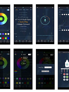 Умная светодиодная гирлянда 10 метров Bluetooth Огонёк OG-LDG19